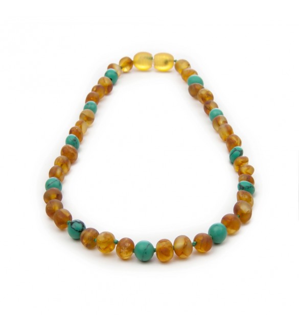 Amber teething necklace - Gemstone